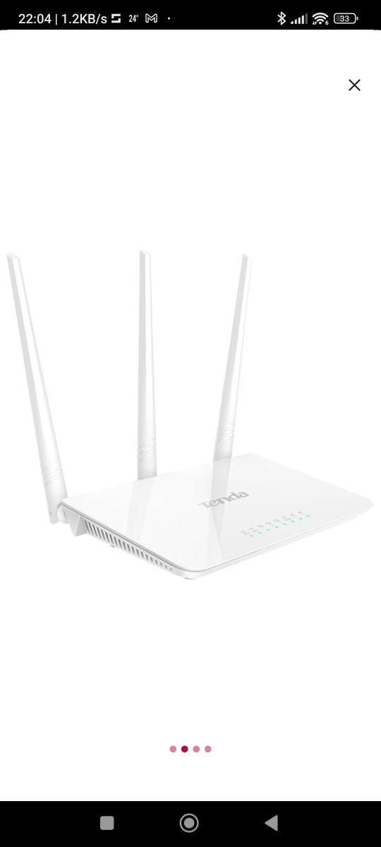 VAND router Tenda Wireless N300 model F 303