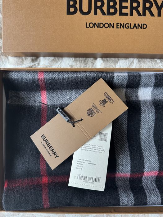 Fular Burberry 100% Casmir Negru