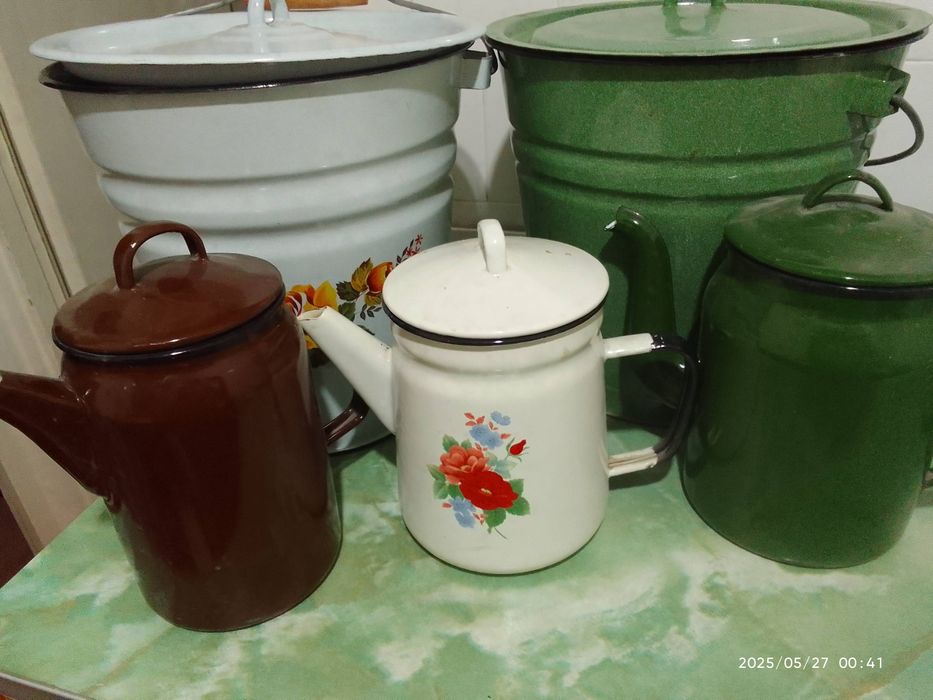 Ёмкости заварочные  эмалерованные  советские