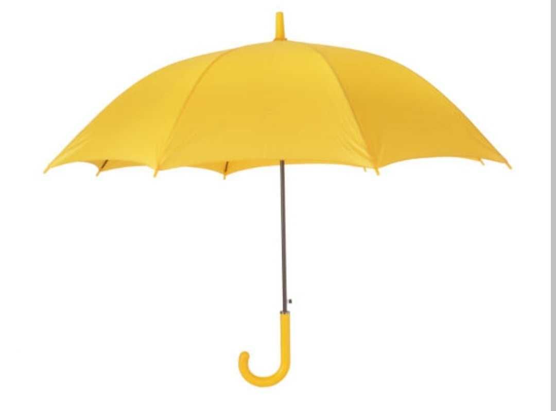 Зонт. Большой,крепкий ,желтый.с надписью онай.