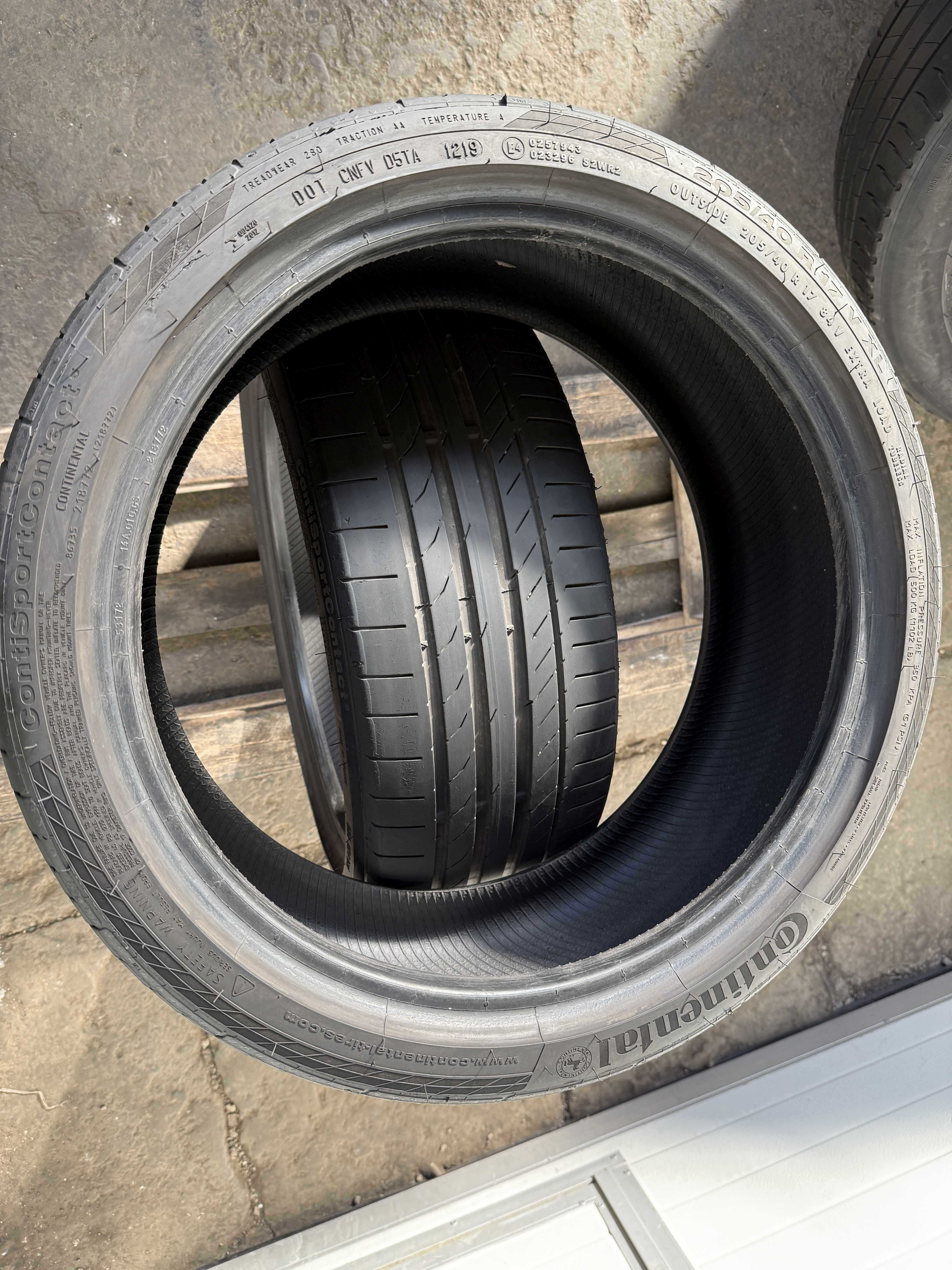 SET 2 Anvelope Vara 205/40 R17 CONTINENTAL Conti Sport Contact 5 XL