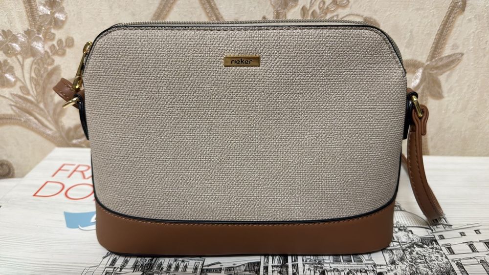 Сумочка женская кросс-боди Rieker бежевый цвет. Германия