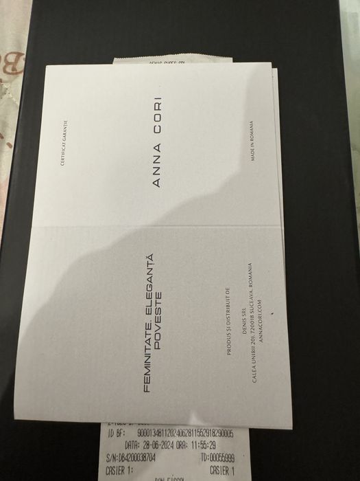 Balerini albi din piele - Anna Cori