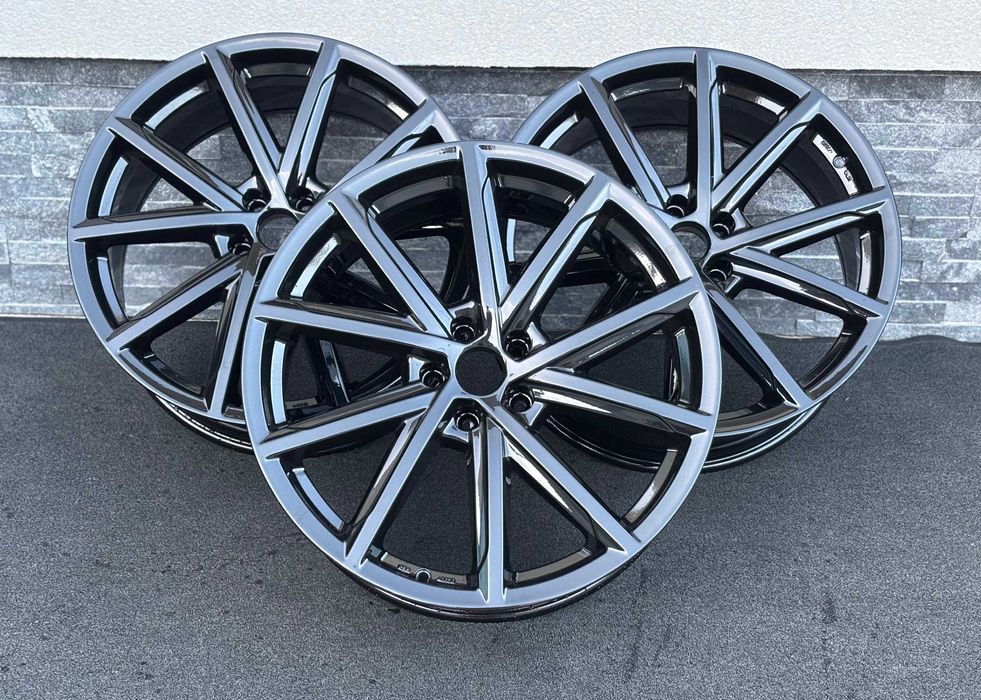 Set jante aliaj r20 5x112 negre Vw Audi Mercedes Skoda