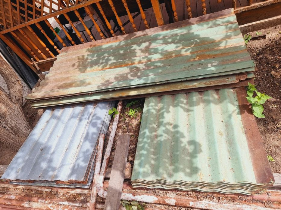 Шифер металлический для ограждения б/у