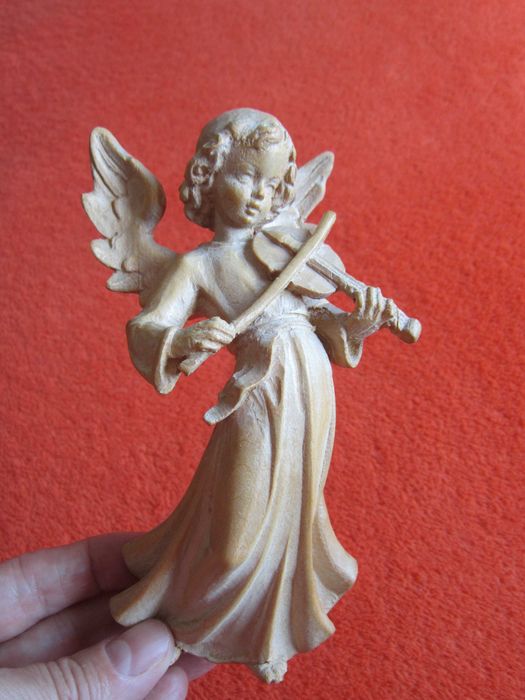 Craciun cadou deosebit rar Guardian Angel Inger pazitor lemn