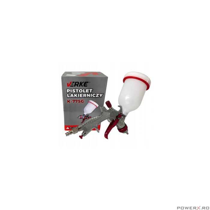 Pistol de vopsit pneumatic, duza 2.0 mm, vas 600 ml, Verke