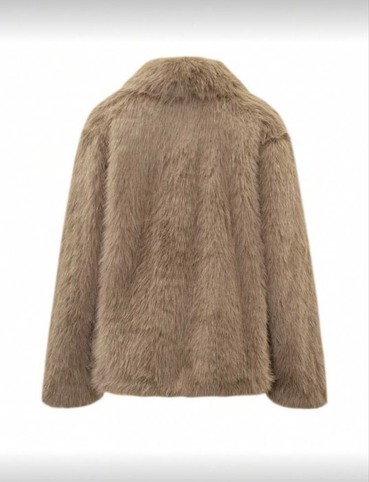 Пухено палто Shein