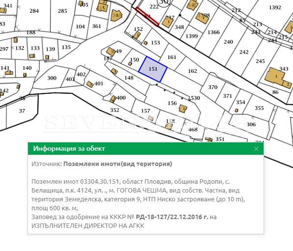 Продава се Парцел в с. Белащица, Област Пловдив - 600 кв.м за 130 €/кв.м - Снимка #6