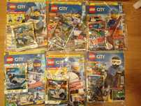 Seturi Lego city mici (foil bags) noi, sigilate, cu reviste