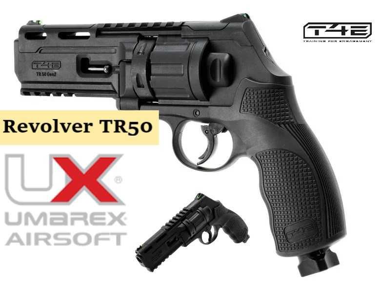 Revolver  U M A R E X  TR50 T4E vopsea .kal50 6BBs