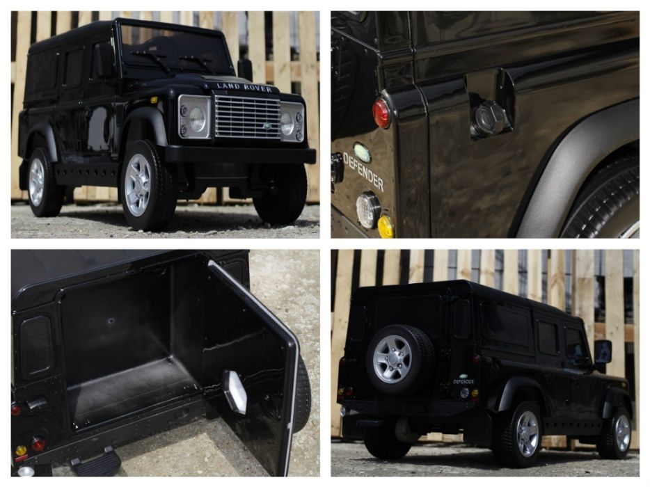 Masinuta electrica pentru copii Land Rover Defender 2x35W 12V #Negru