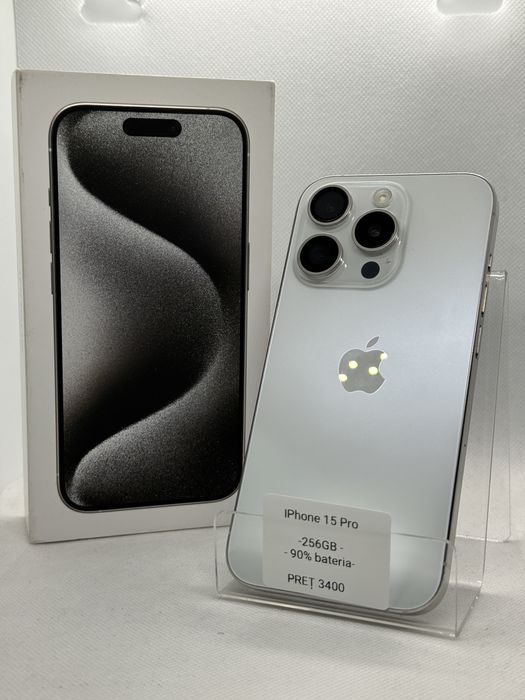Magazin Vindem: Iphone 15 Pro, 256GB, 90% bateria
