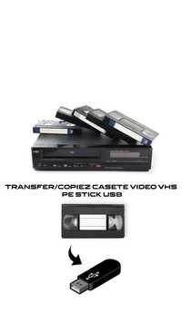 Transfer/Copiez casete video VHS & DVD-Video pe Stick USB