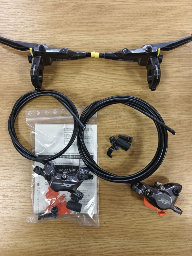Комплект Shimanо Deore XT лостове BL-T8100,калипери BR-M8120/8100 4+2
