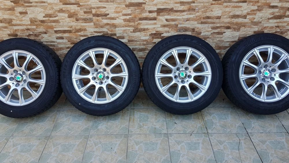 Jante pt Skoda + anvelope M+S pt Superb - Octavia - Yeti 5x112 R16