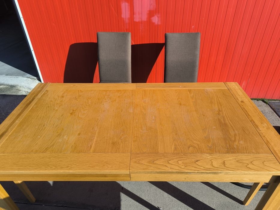 Масивна дъбова маса + 6 стола