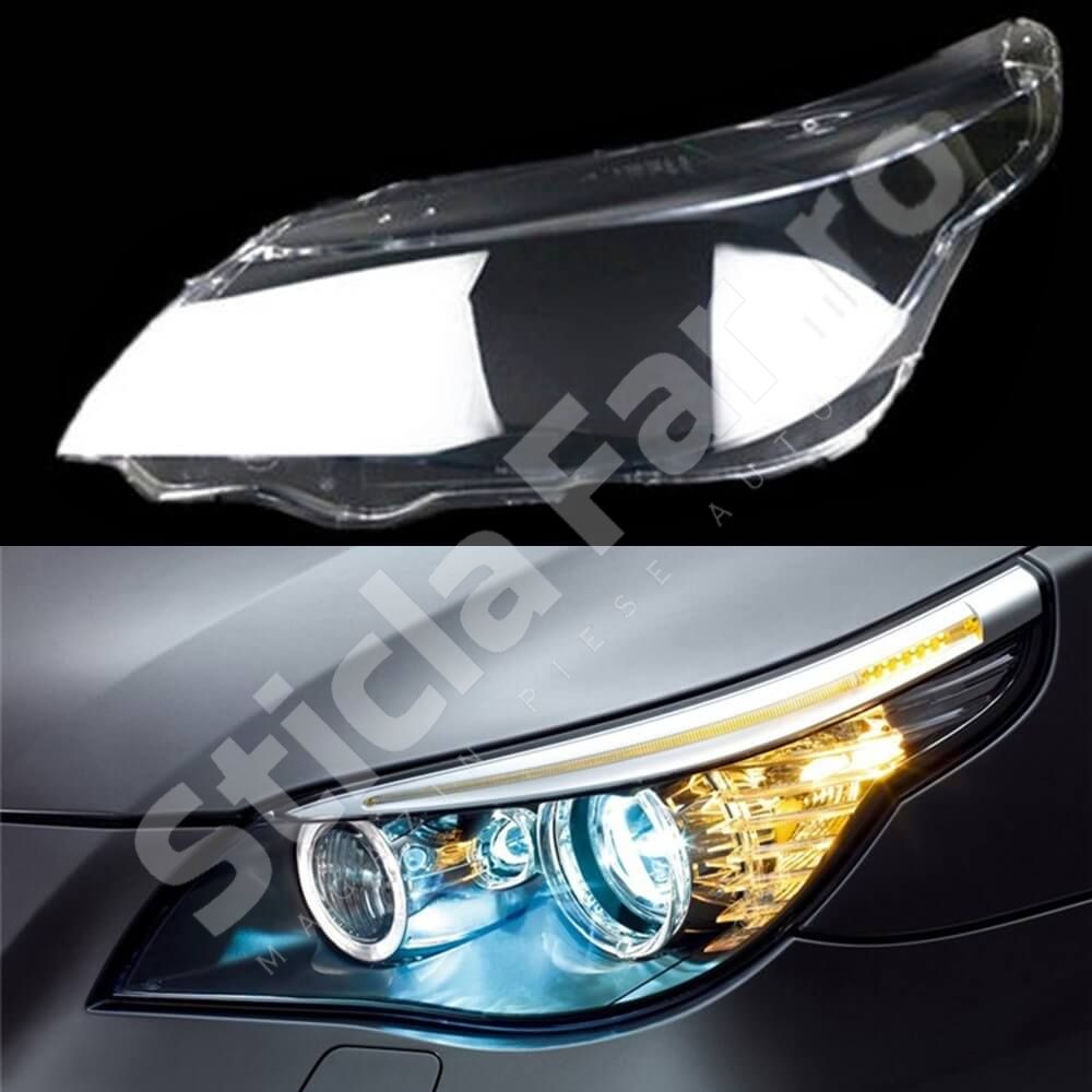 Sticla far compatibil cu BMW Seria 5 E60 E61 2003-2010