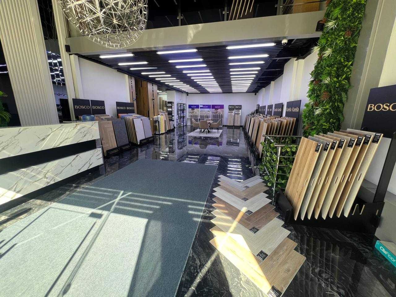 Европейские паркеты, ламинаты, ковролины, ПВХ/SPC, клеи, плинтус