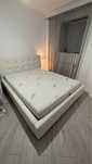 Pat tapitat -piele ecologica- 1600x200+ Saltea memorie