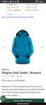 Arc'teryx Stingray Jacket - женско М