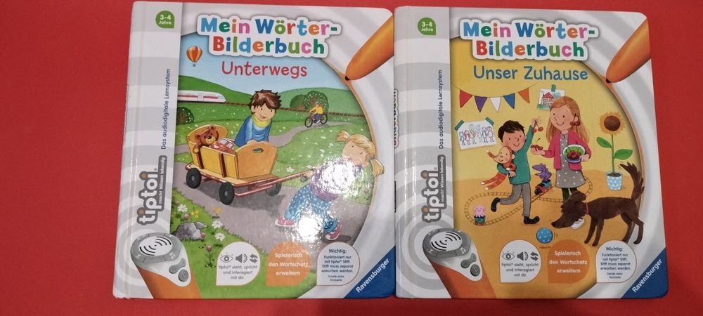 Cărți Tiptoi in germană Mein Wörter-Bilderbuch Unser Zuhause și Unterw