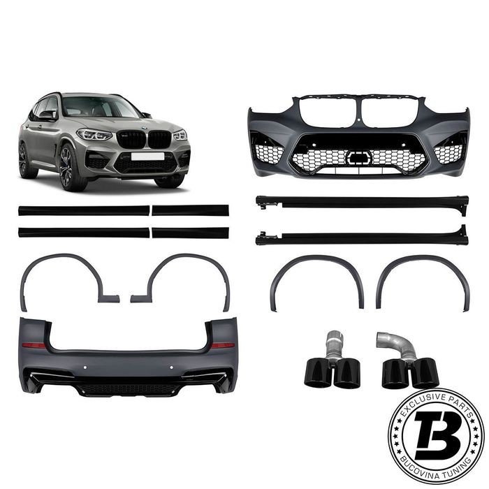 Pachet Exterior compatibil cu BMW X3 G01 X3M Design