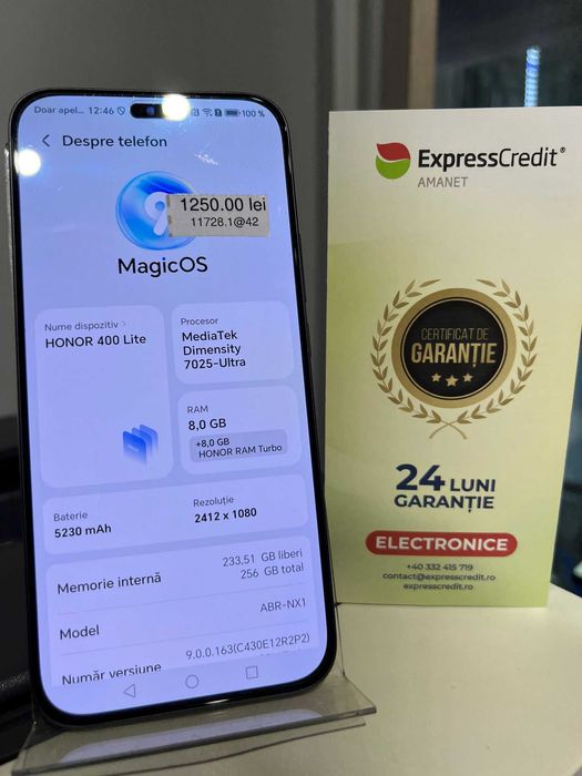 (AG42) Telefon Honor 400 Lite  ( B.11728.1) GARANTIE 24 LUNI