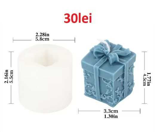 Matrite din Silicon pentru Craciun part 4– lumanari, sapun, ipsos