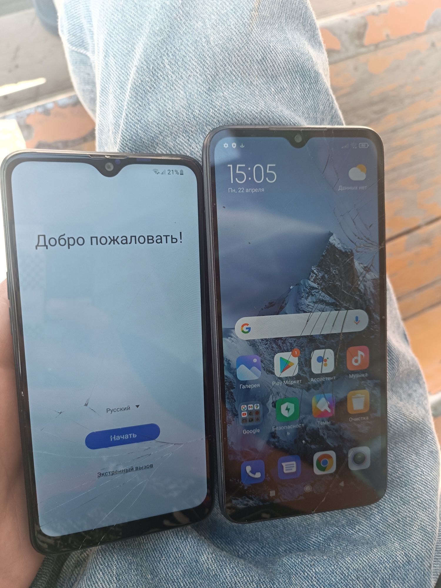 Продам 2 телефона samsung redmi