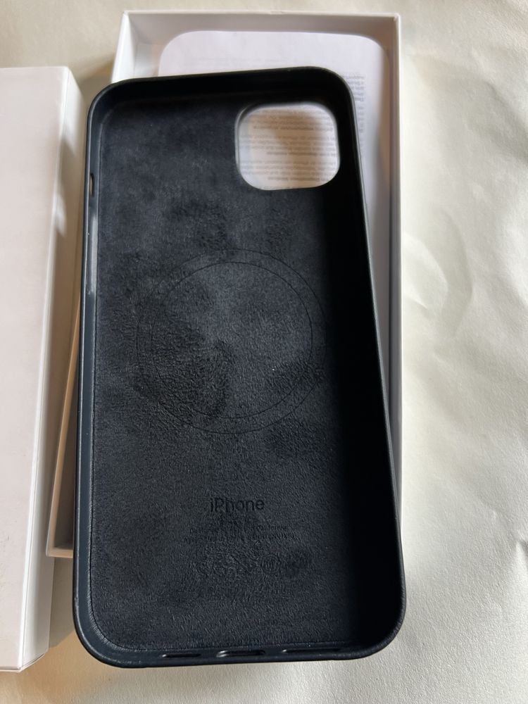 Husa Iphone 14 plus Leather Case (piele)cu MagSafe originala
