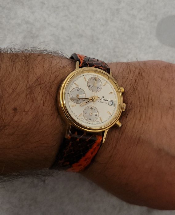 ceas aur 18k Bulova 7750 automatic cronograf