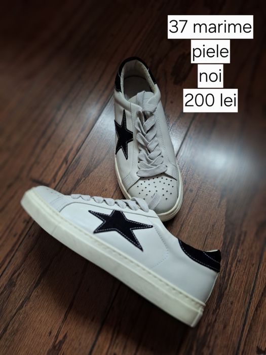 Vând adidași noi, piele naturala