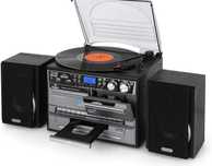 Стерео система с грамофон Auna tcd 386 we касетофон, usb