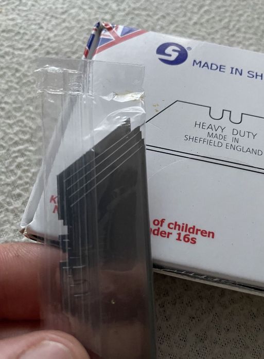 Vand set 10 buc rezerve lame cutter trapez made in UK