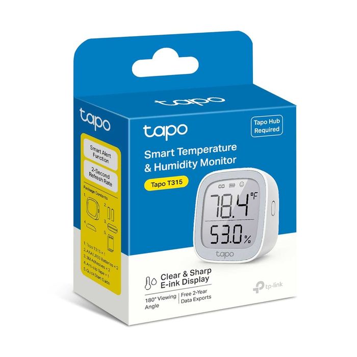 Смарт термометър и влагомер Tapo T315 (E-ink дисплей)