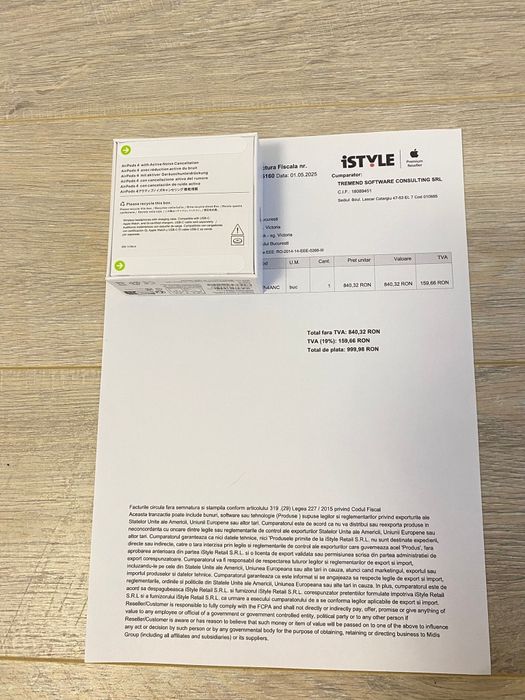 Airpods 4 ANC - Noi, Sigilate - Cadoul Ideal - Urgent