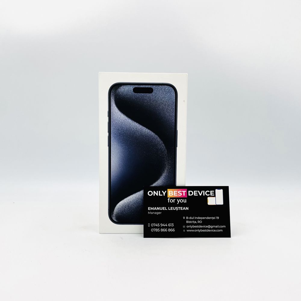  iPhone 15 Pro 128 Blue Titanium Nou/Sigilat