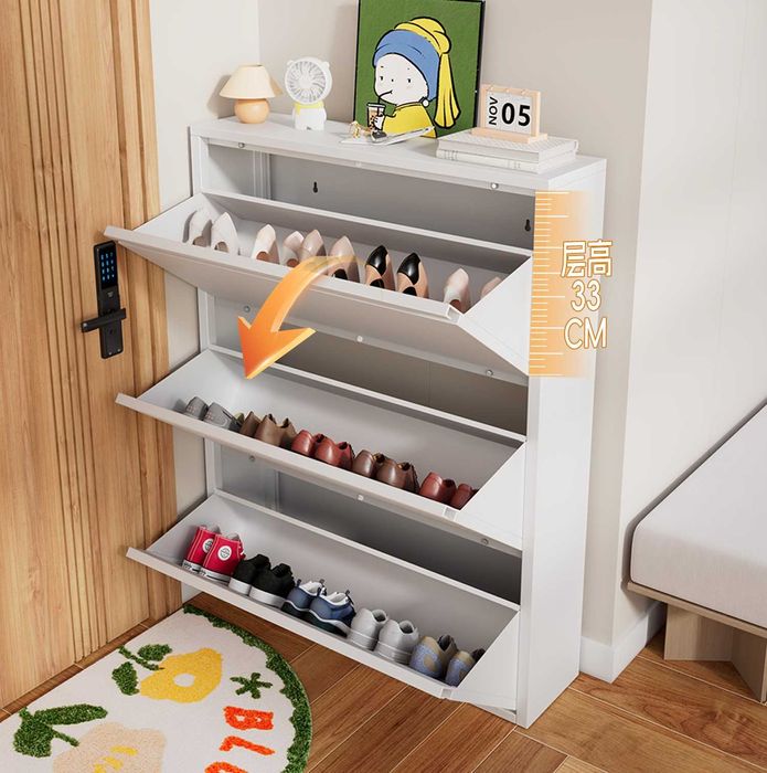 Узкий шкаф для прихожей/ шкаф для хранения обуви/ тонкий обувница