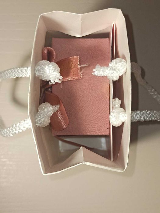 Колие и обеци - Сребърен комплект с розови перли