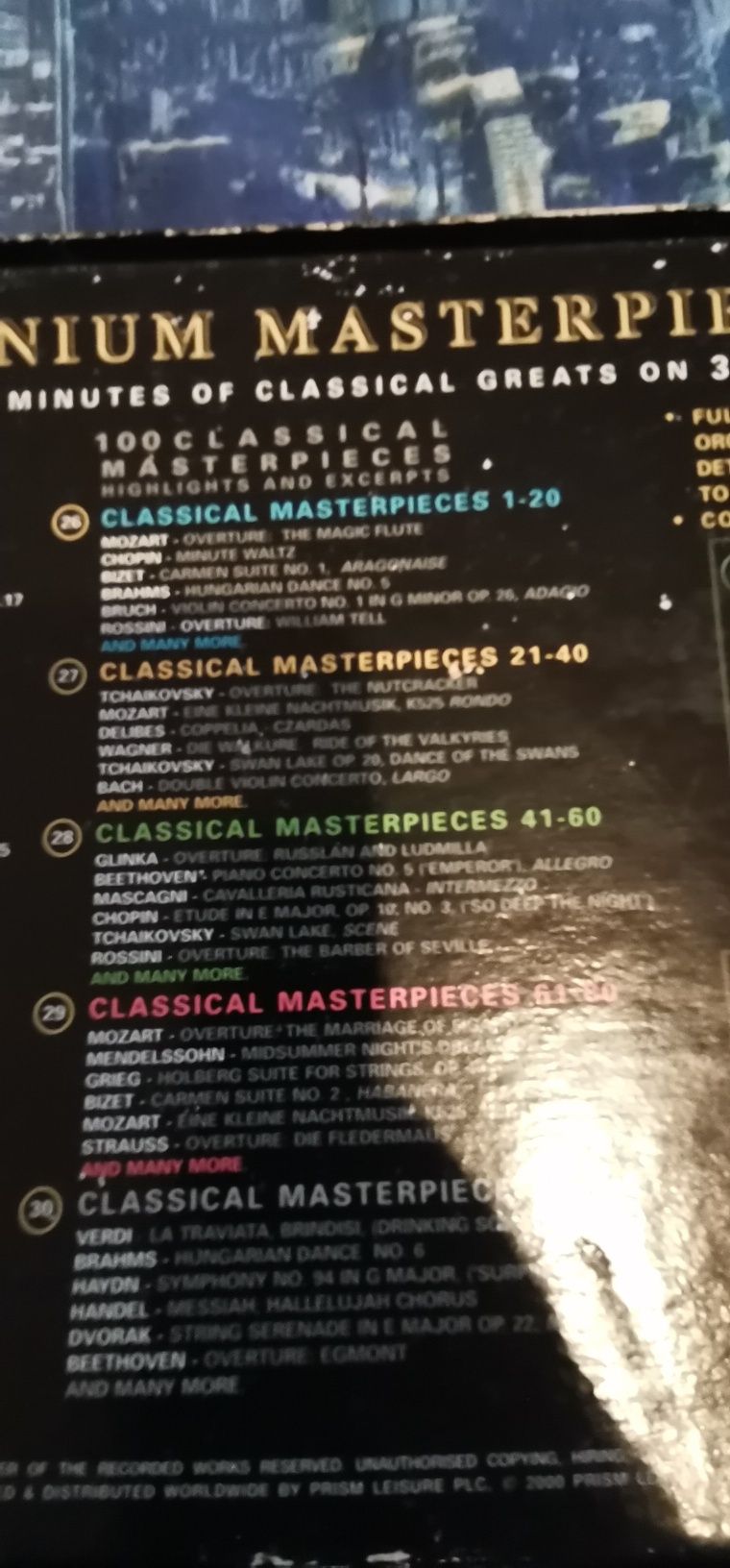 Colecție CD-uri Muzică Clasică The Composers - Millennium Masterpiec