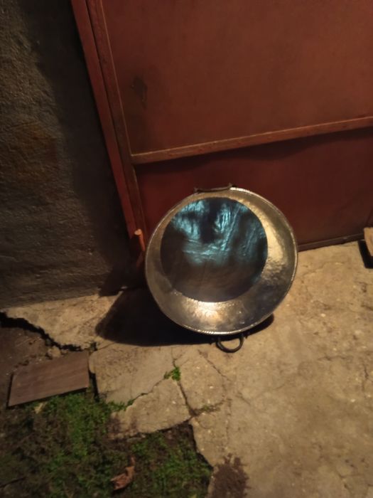 БАКЪРЕНА ТАВА за лютеница и курбан и лятна манджа антична запазена тав