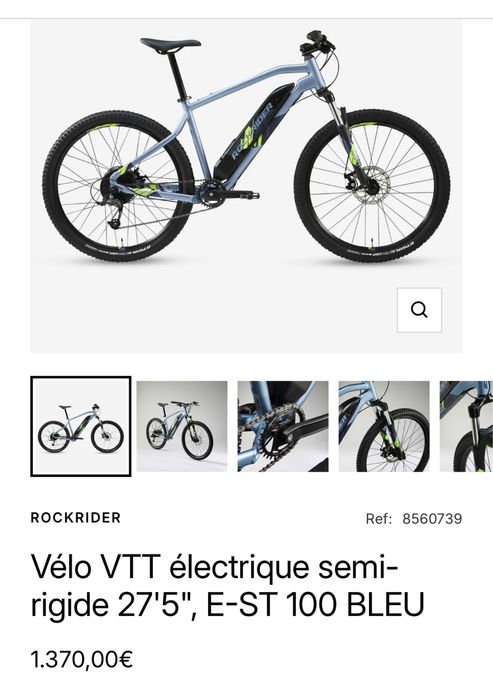 Bicicletă MTB electrică E-ST 100 27.5" albastru - Marime L