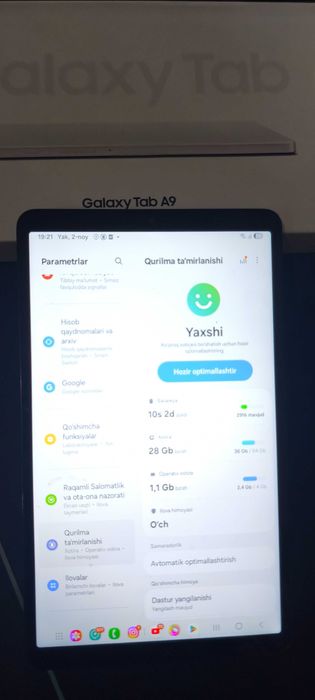 Galaxy Tab A9 srochna sotiladi