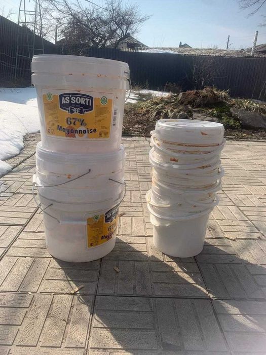 Пластиковые ведра 5 литров и 10 литров