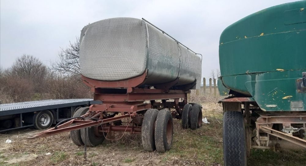 Remorcă cisternă 13000l aluminiu pe arcuri, cisternă apă,cisternă Udat