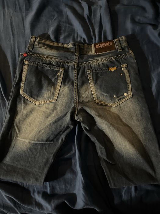 Blugi dsquared albastri