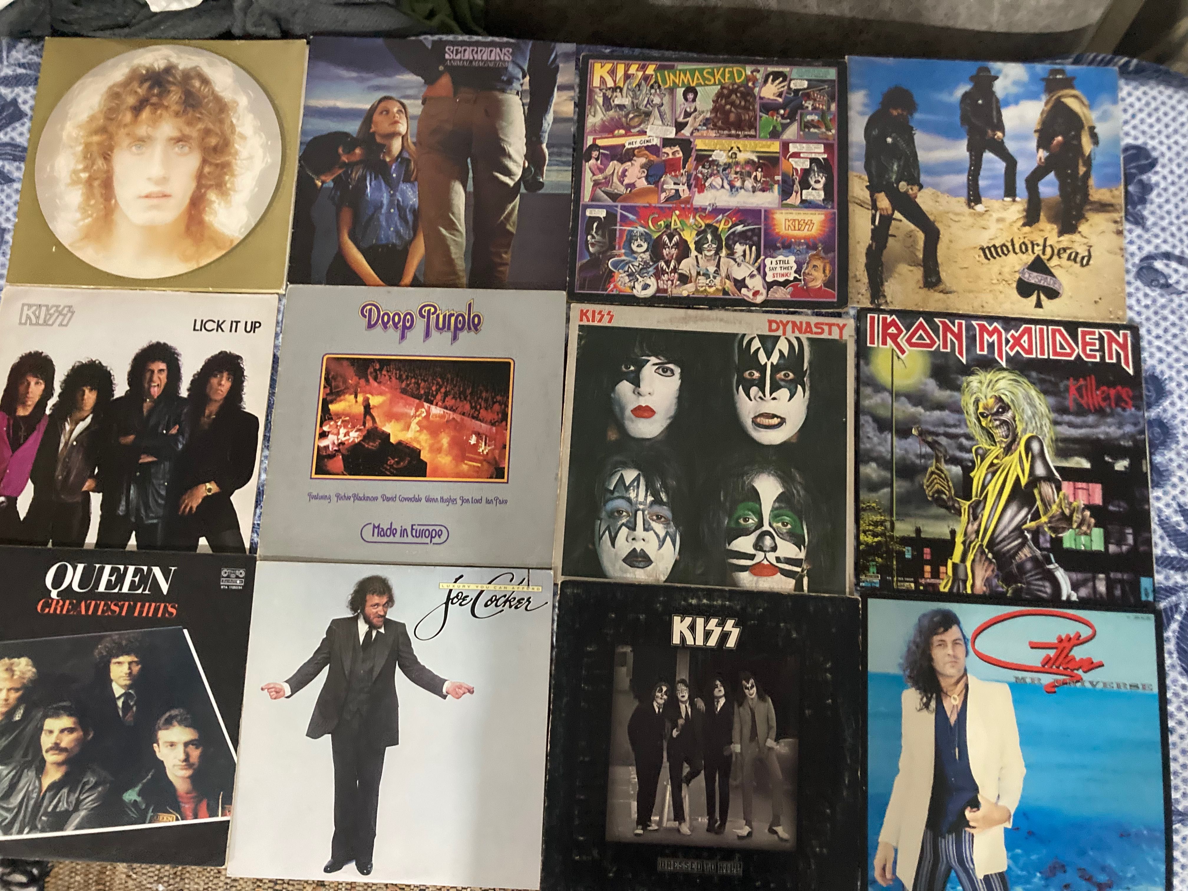 Kiss ,AC/DC ,Deep Purple, Rainbow, Scorpions, плочи (LP) винил