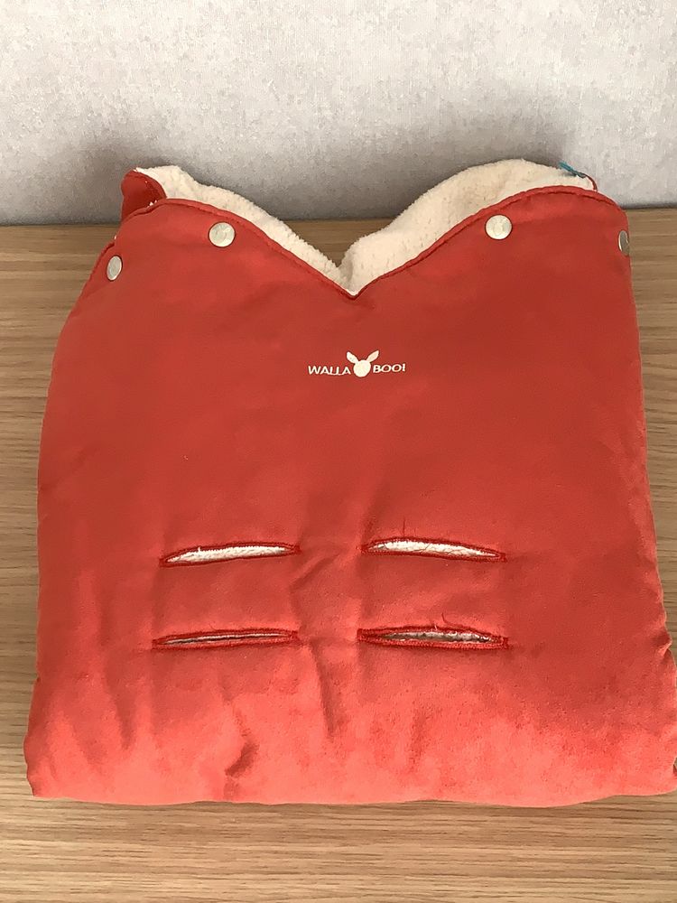 WallaBoo - Бебешко одеяло с топла подплата Wrap Nore Червено
