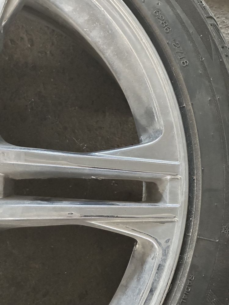 Jante Aliaj 19" cu Anvelope Iarna - CROMATE 5x112 Audi BMW